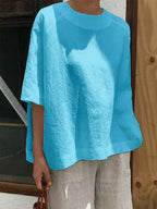 KS | Comfortable, loose round neck top