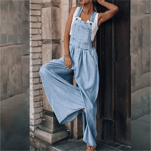 Denim overall for women