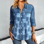Patchwork Button Down Shirt