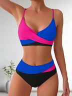 Tricolor Wrap Bikini
