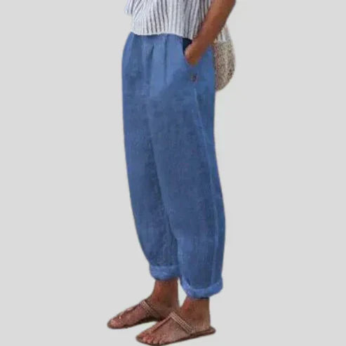 Relaxed Linen Pull On Pants