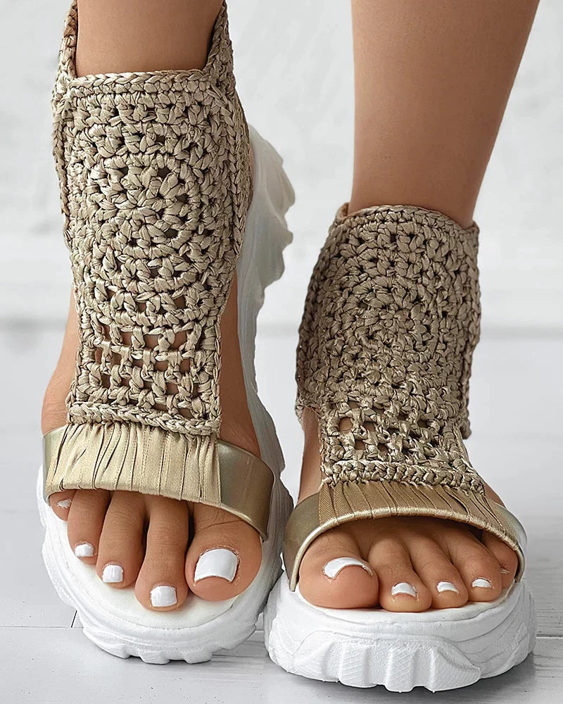 Knit Sporty Sandals