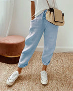 Casual Linen Jogger Pants