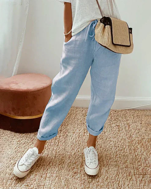 Casual Linen Jogger Pants