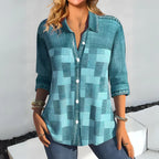 Patchwork Button Down Shirt