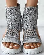 Knit Sporty Sandals