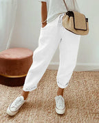 Casual Linen Jogger Pants