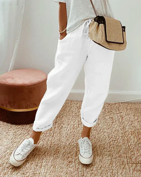 Casual Linen Jogger Pants