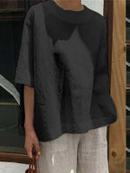 KS | Comfortable, loose round neck top