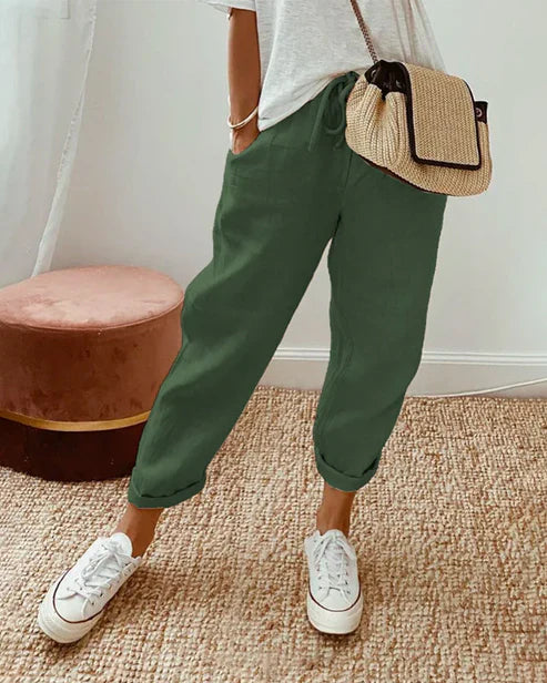 Casual Linen Jogger Pants