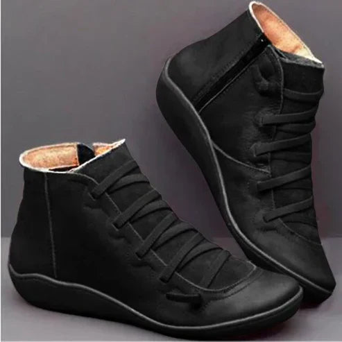 Lace-Up Ankle Boots