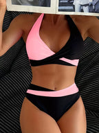 Neon Accent Crossover Bikini
