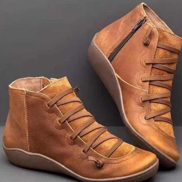 Lace-Up Ankle Boots