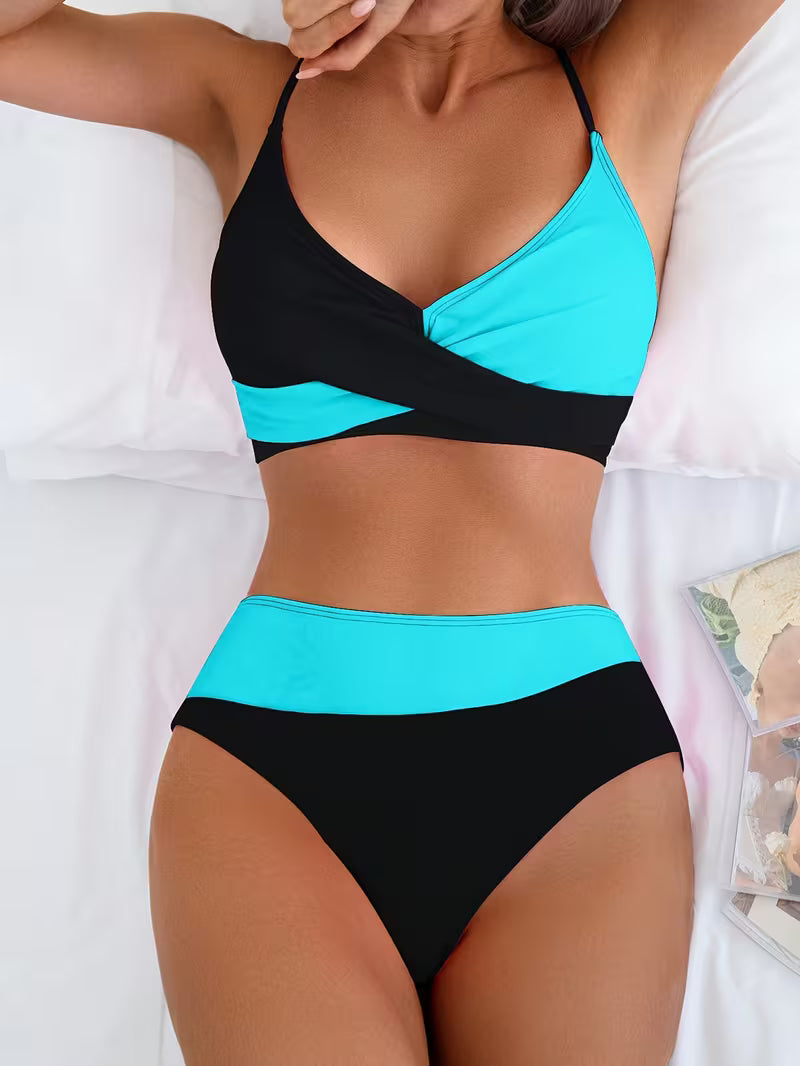 Tricolor Wrap Bikini
