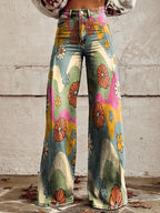 Floral Wide Leg Jeans