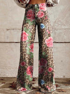 Floral Wide Leg Jeans
