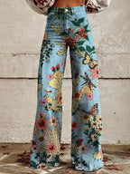 Floral Wide Leg Jeans