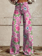 Floral Wide Leg Jeans
