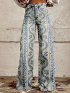 Floral Wide Leg Jeans