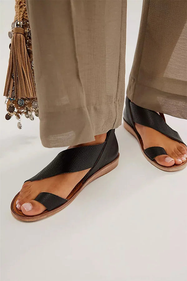 Asymmetric Strap Sandals