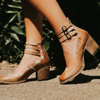 Patent Leather Ankle Boots