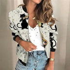Printed Bomber Jacket
