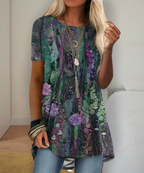 KS | Boho-inspired printed shirt