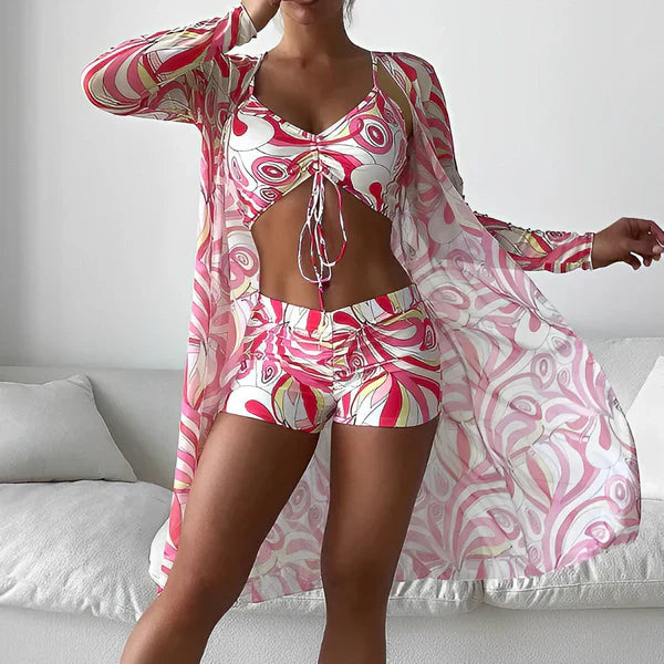 Retro Pattern Cover Up Set