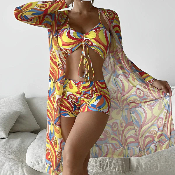 Retro Pattern Cover Up Set