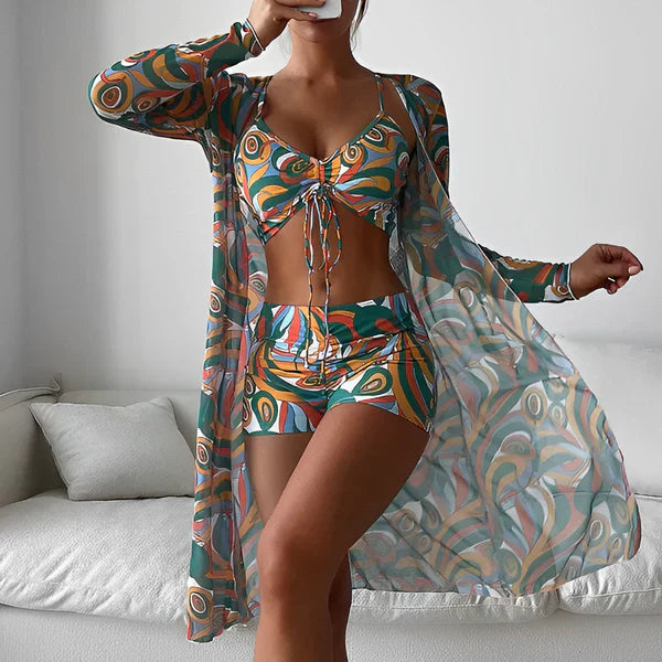Retro Pattern Cover Up Set
