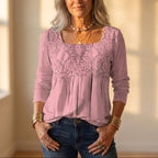 Tunic With Lace & Button Detail