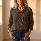 Collared Shirt With Button Front