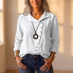 Collared Shirt With Button Front