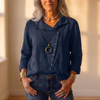 Collared Shirt With Button Front