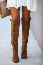 Over-The-Knee Suede Boots