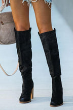 Over-The-Knee Suede Boots