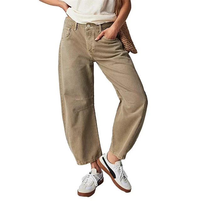 Relaxed tapered cargo jeans