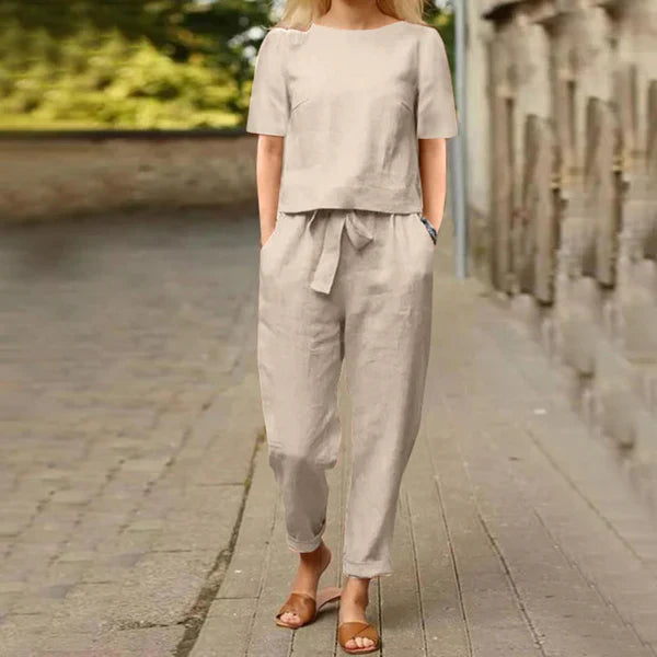 Linen Two Piece Matching Set