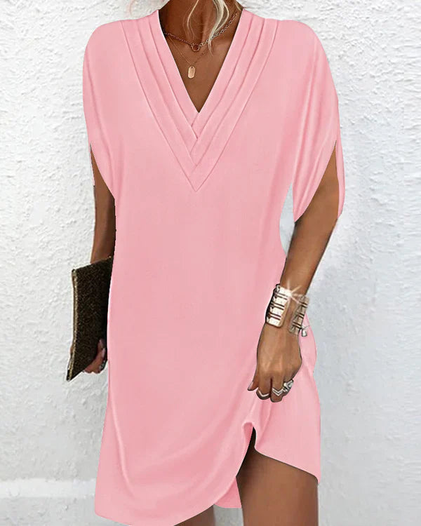 Cowl Neck Tunic Dress