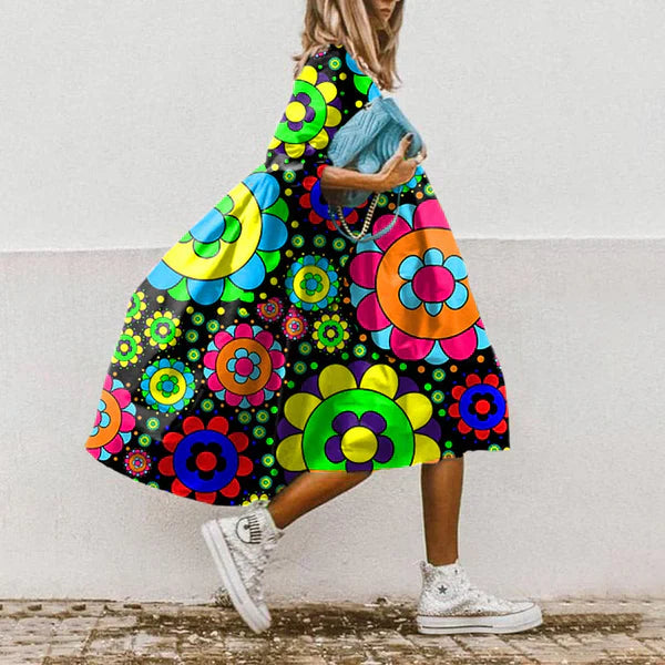 Floral Print Midi Dress