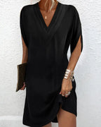 Cowl Neck Tunic Dress