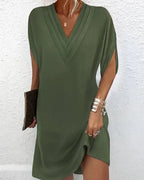 Cowl Neck Tunic Dress