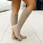 Knit Knee High Boots