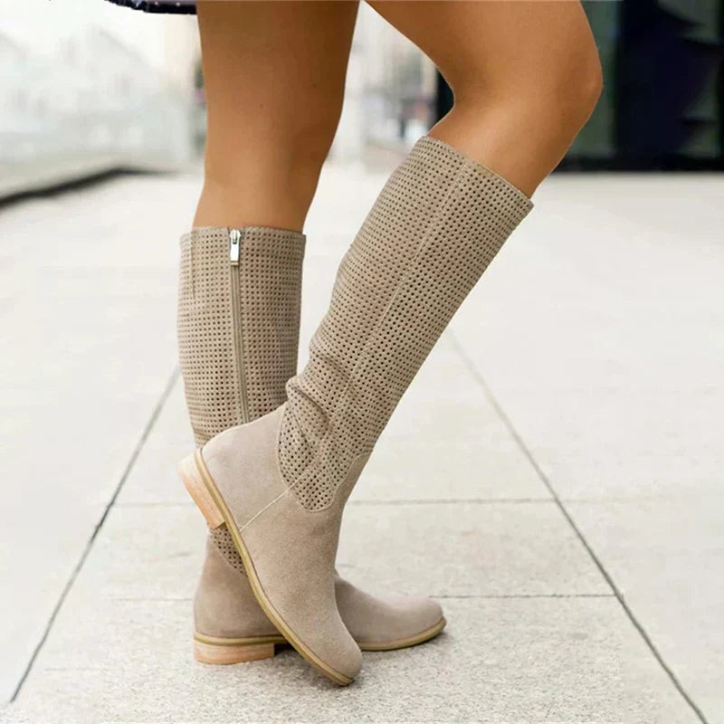 Knit Knee High Boots