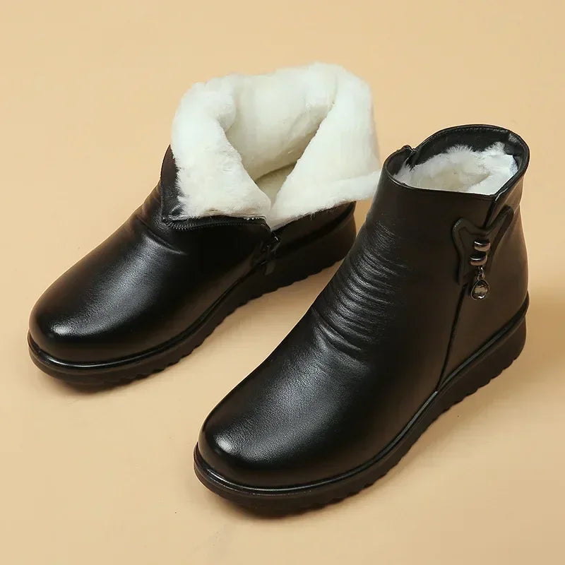 Fleece-Lined Ankle Boots