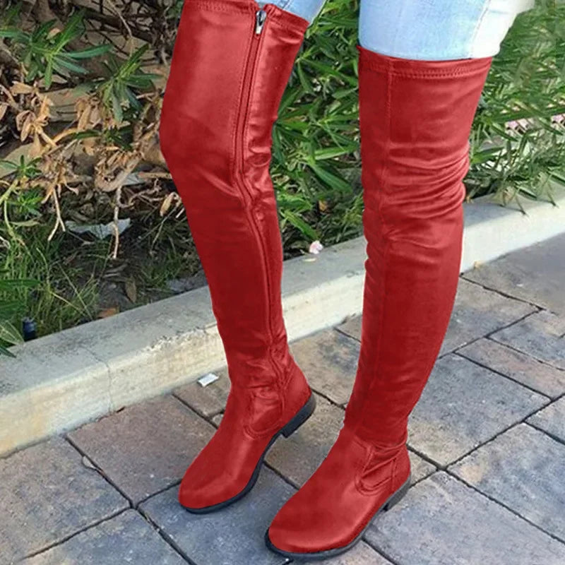 Slim over-the-knee boots