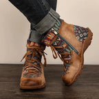 Boho lace-up boots