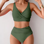 Wrap Front High Waist Bikini