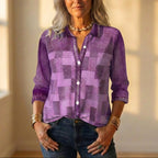 Shirt With Patchwork & Button Front