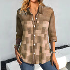Patchwork Button Down Shirt